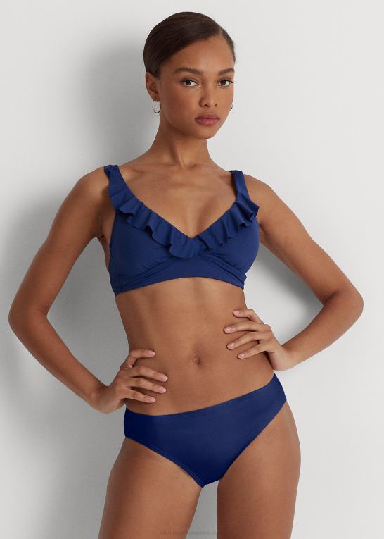 safir Kvinder Ralph Lauren bikinitop med flæsekant med v-hals Z426B4214