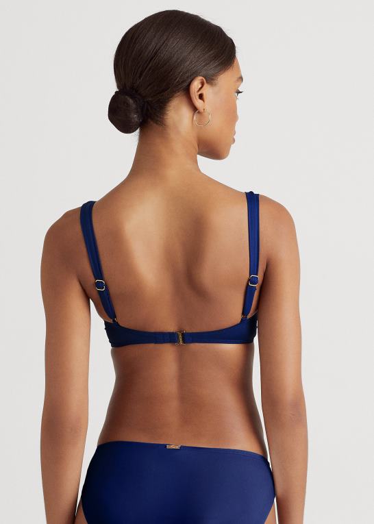 safir Kvinder Ralph Lauren bikinitop med flæsekant med v-hals Z426B4214