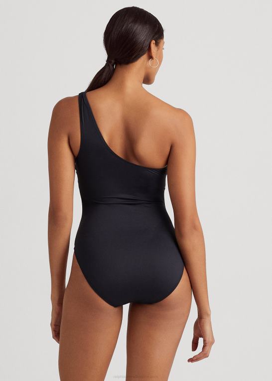 sort Kvinder Ralph Lauren pave logo et-skulder i ét stykke Z426B4190