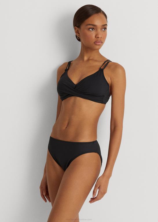 sort Kvinder Ralph Lauren solid hipster bikiniunderdel Z426B4204