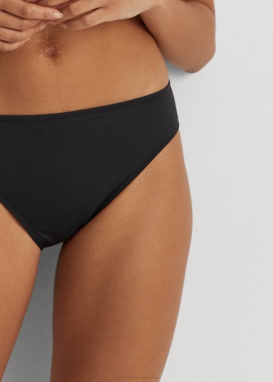 sort Kvinder Ralph Lauren solid hipster bikiniunderdel Z426B4204