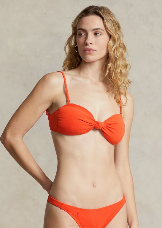 valmue Kvinder Ralph Lauren bikinitop med knude foran Z426B3303