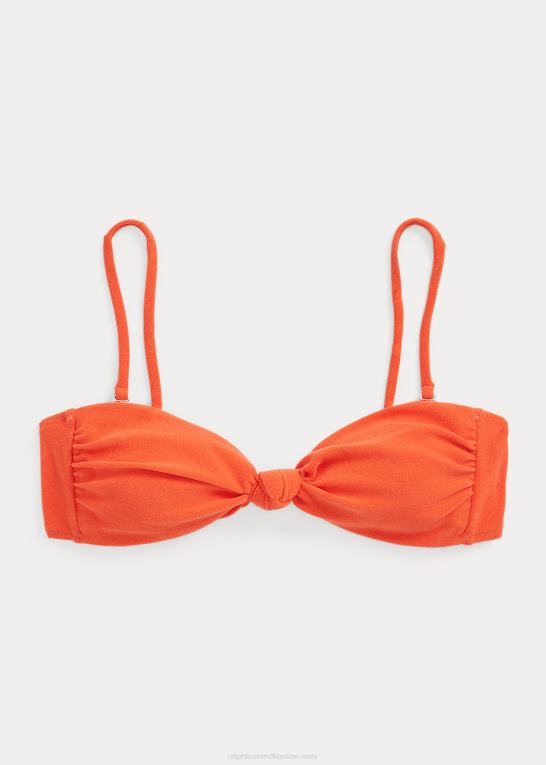 valmue Kvinder Ralph Lauren bikinitop med knude foran Z426B3303