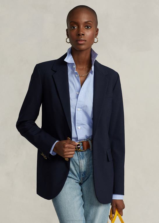 Kvinder Ralph Lauren stræk blazer med to knapper Z426B4755