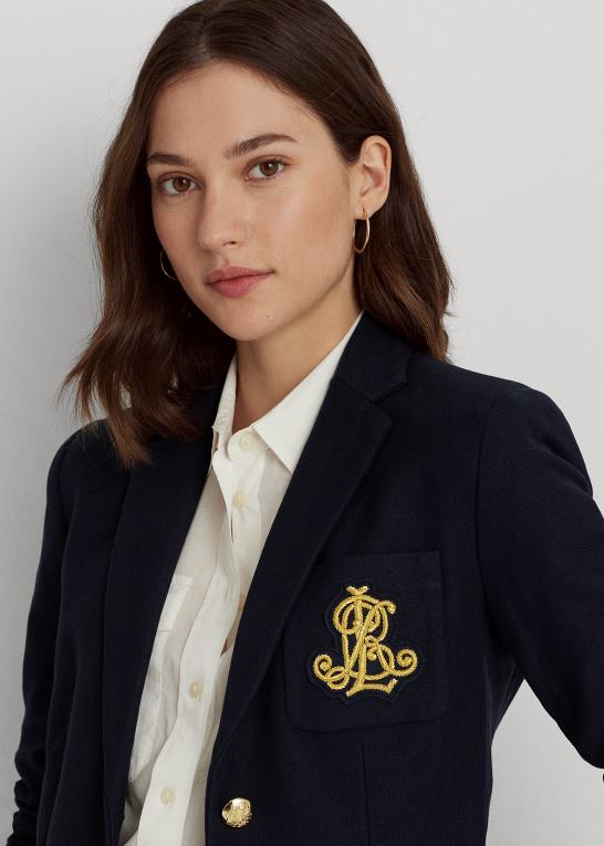 flåde Kvinder Ralph Lauren bullion jacquard blazer Z426B3777
