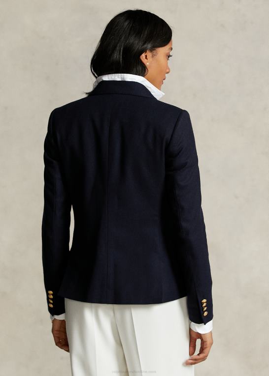 flyverflåde Kvinder Ralph Lauren spelman kollektion crest blazer Z426B3319
