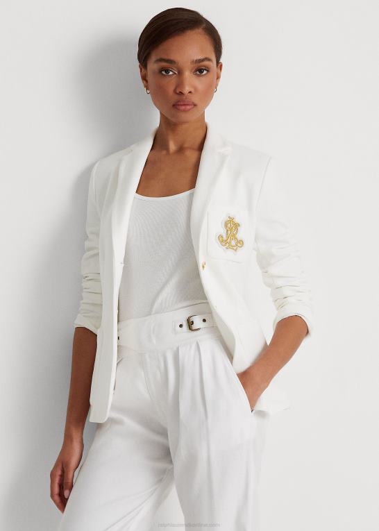 hvid Kvinder Ralph Lauren bullion jacquard blazer Z426B3778