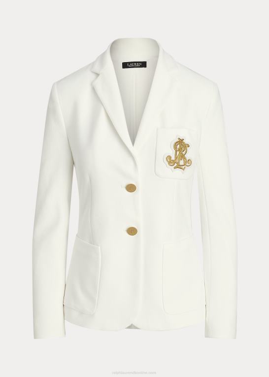 hvid Kvinder Ralph Lauren bullion jacquard blazer Z426B3778
