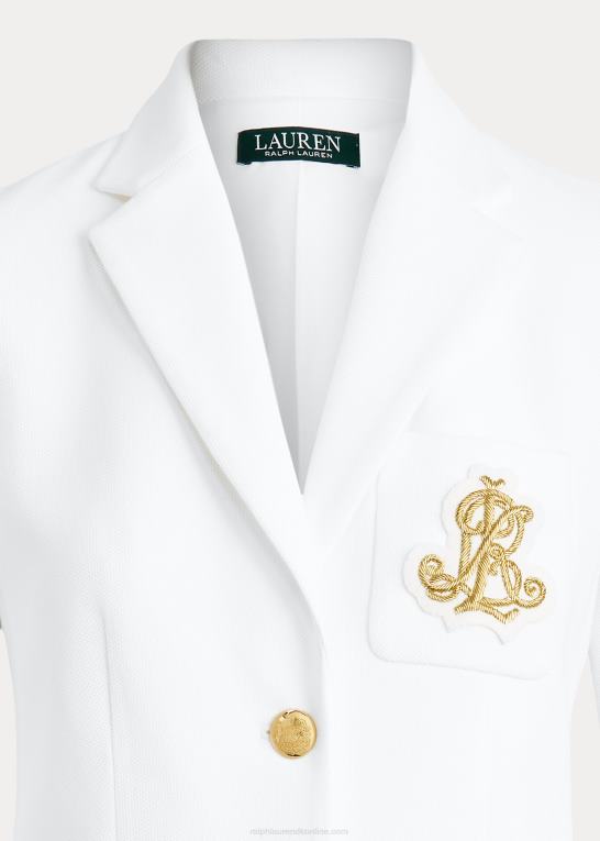 hvid Kvinder Ralph Lauren bullion jacquard blazer Z426B4296