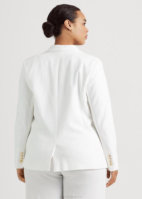 hvid Kvinder Ralph Lauren bullion jacquard blazer Z426B4515