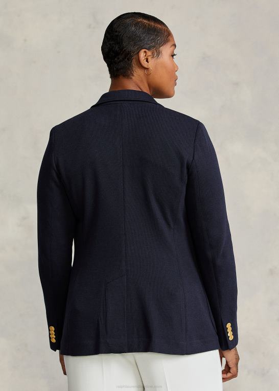 park avenue flåde Kvinder Ralph Lauren dobbeltstrikket jacquard blazer Z426B3354