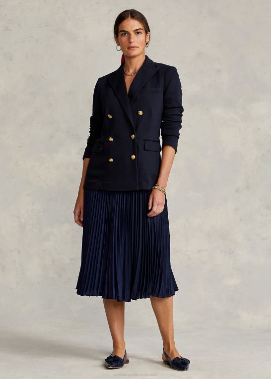 park avenue flåde Kvinder Ralph Lauren strik dobbeltradet blazer Z426B9197