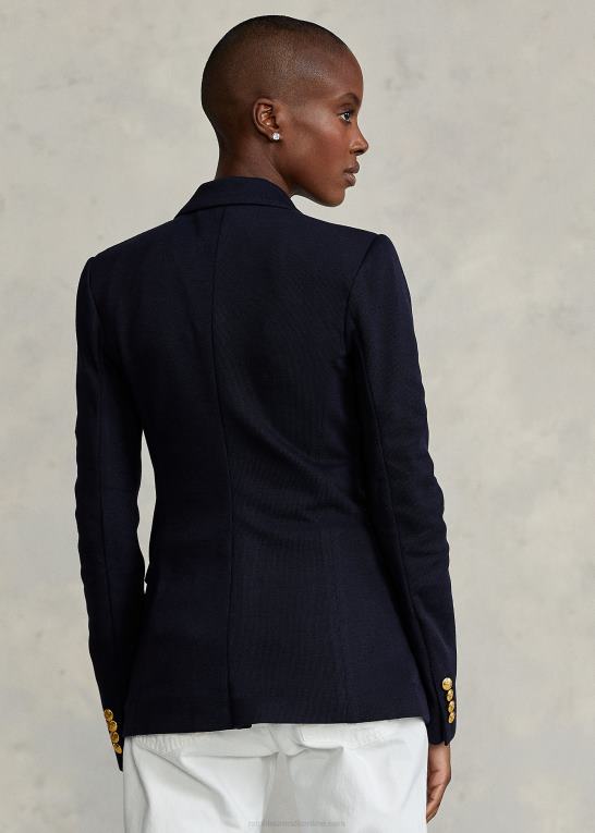 park avenue flåde Kvinder Ralph Lauren strik dobbeltradet blazer Z426B9197