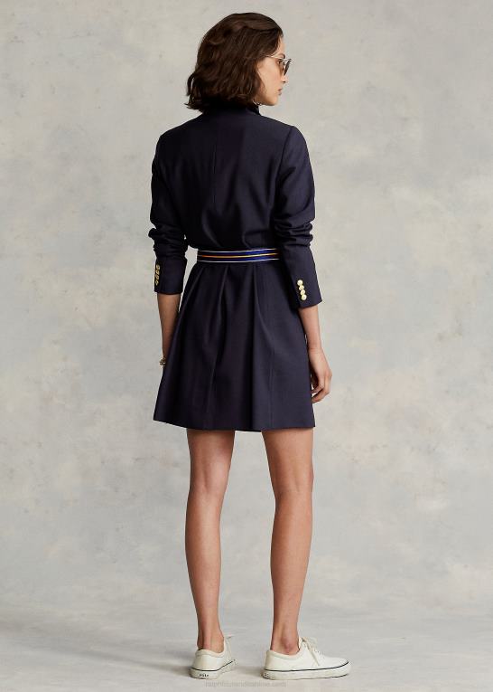 samling flåde Kvinder Ralph Lauren dobbeltradet blazer i uld Z426B4761