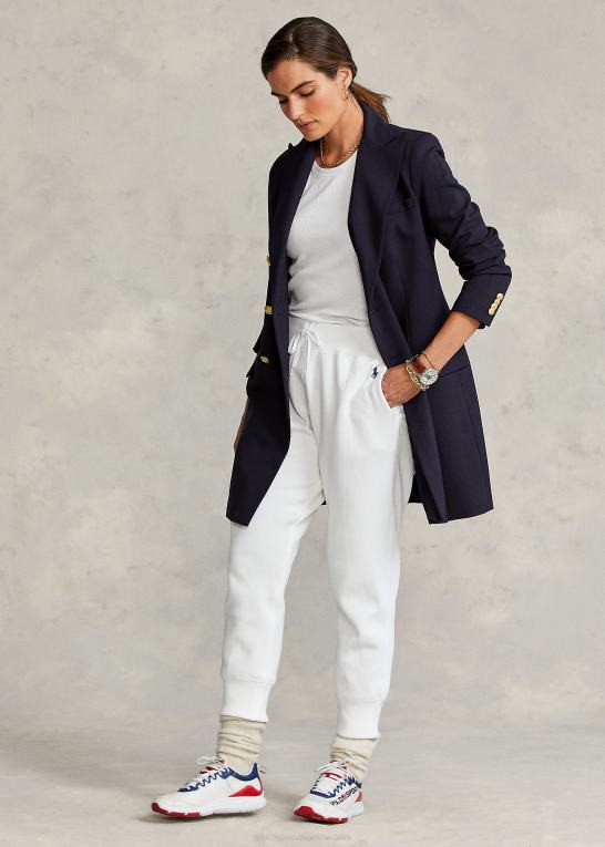 samling flåde Kvinder Ralph Lauren dobbeltradet blazer i uld Z426B4761
