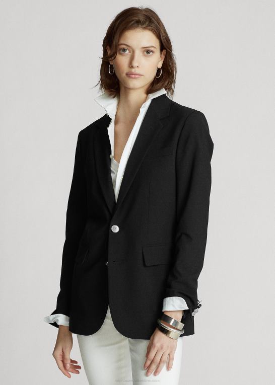 sort Kvinder Ralph Lauren blazer i uldblanding Z426B4757