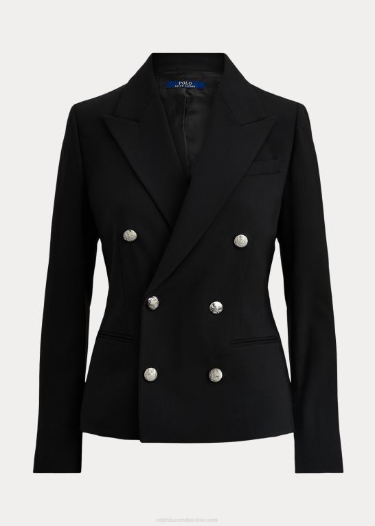 sort Kvinder Ralph Lauren stræk uld blazer Z426B9256
