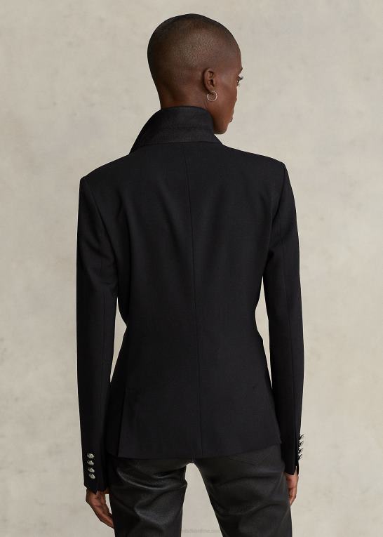 sort Kvinder Ralph Lauren stræk uld blazer Z426B9256