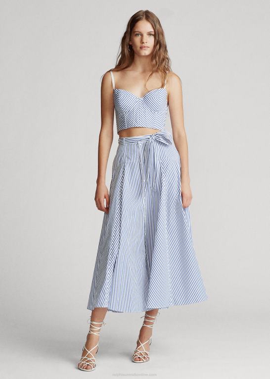 Kvinder Ralph Lauren stribet top i bomuld Z426B3004