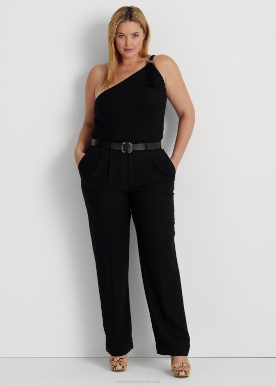 sort Kvinder Ralph Lauren en-skulder top i bomuldsblanding Z426B4769