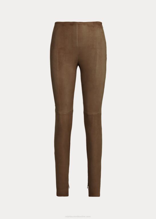 Kvinder Ralph Lauren eleanora stretch lamme-ruskindsbukser Z426B4766