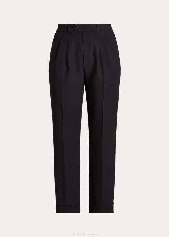 Kvinder Ralph Lauren plisseret sable crepe bukser Z426B4783