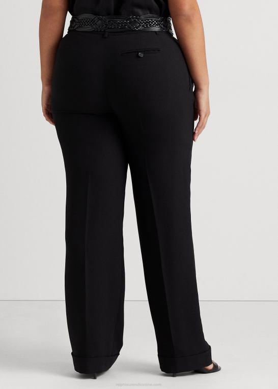 Kvinder Ralph Lauren plisseret sable crepe bukser Z426B4783