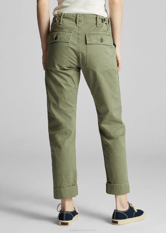 brewster grøn Kvinder Ralph Lauren brugsbukser i bomuld Z426B3609