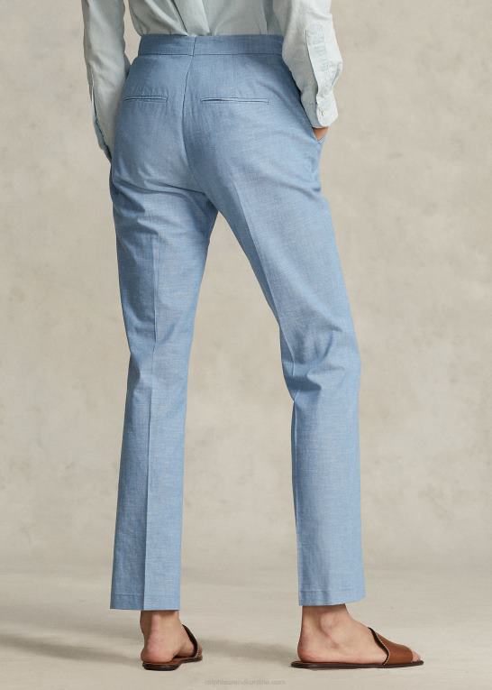 chambray Kvinder Ralph Lauren chambray kick-flare cropped bukser Z426B3028