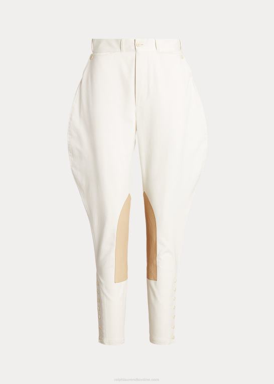 elfenben Kvinder Ralph Lauren jodhpurbukser i brently bomuld Z426B3559