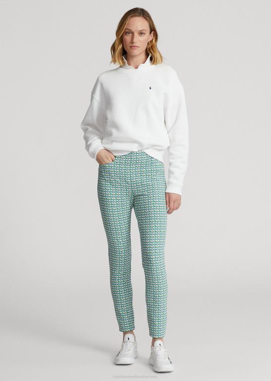 fjederflet Kvinder Ralph Lauren strækbukser med grafisk motiv Z426B3725