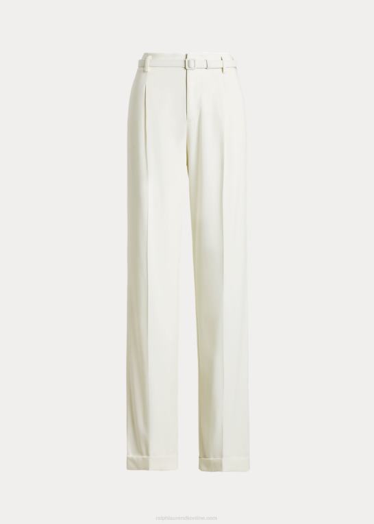 fløde Kvinder Ralph Lauren acklie uld gabardinbukser Z426B9276