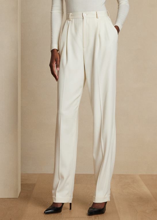 fløde Kvinder Ralph Lauren andela uld-blend pant Z426B9356