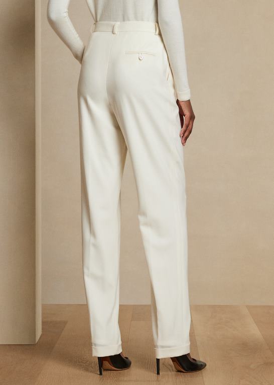 fløde Kvinder Ralph Lauren andela uld-blend pant Z426B9356