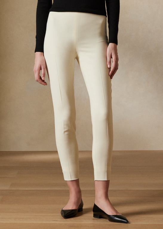 fløde Kvinder Ralph Lauren annie stretch uldbukser Z426B9366