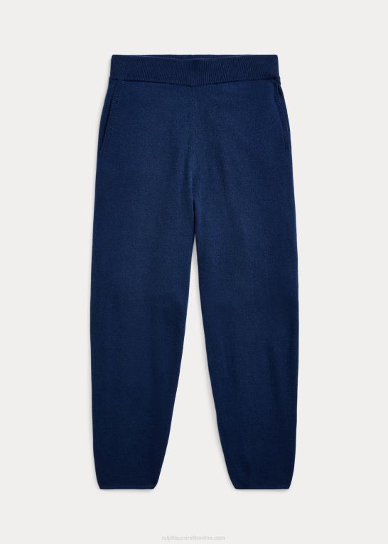 flåde Kvinder Ralph Lauren cashmere cropped tilspidsede bukser Z426B3134