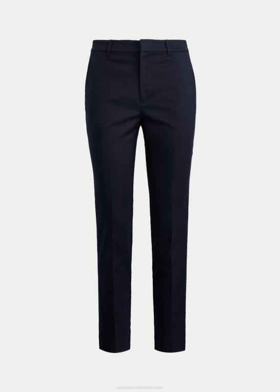 flåde Kvinder Ralph Lauren dobbeltsidet stretch bomuldsbukser Z426B4176