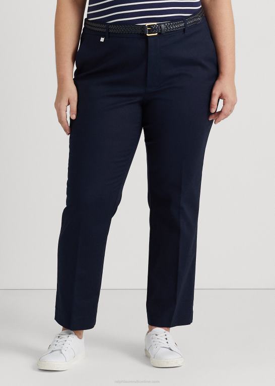 flåde Kvinder Ralph Lauren dobbeltsidet stretch bomuldsbukser Z426B4634