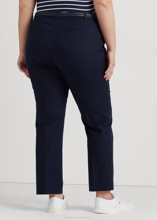 flåde Kvinder Ralph Lauren dobbeltsidet stretch bomuldsbukser Z426B4634