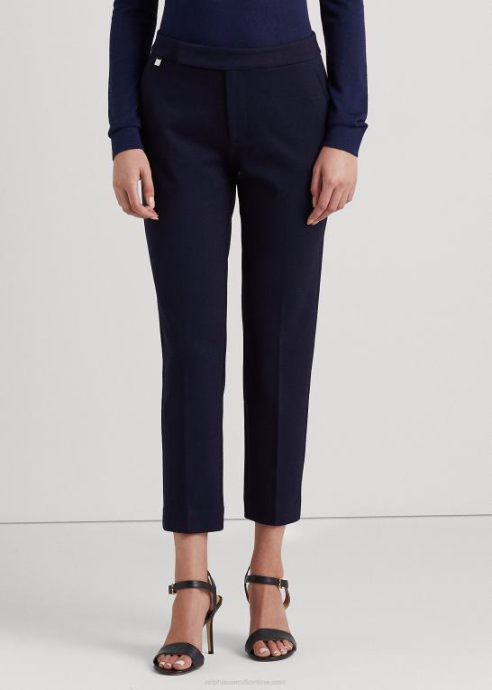 flåde Kvinder Ralph Lauren lige ponte bukser Z426B9459