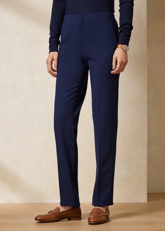 flåde Kvinder Ralph Lauren simone virgin uldbukser Z426B3588