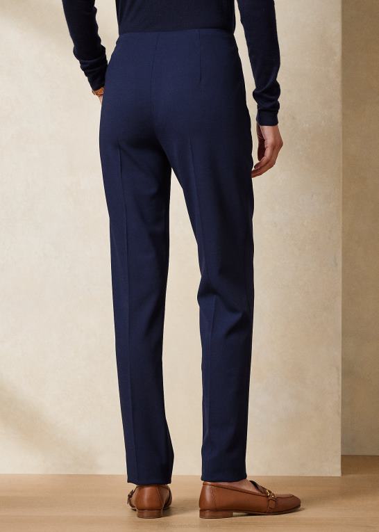 flåde Kvinder Ralph Lauren simone virgin uldbukser Z426B3588