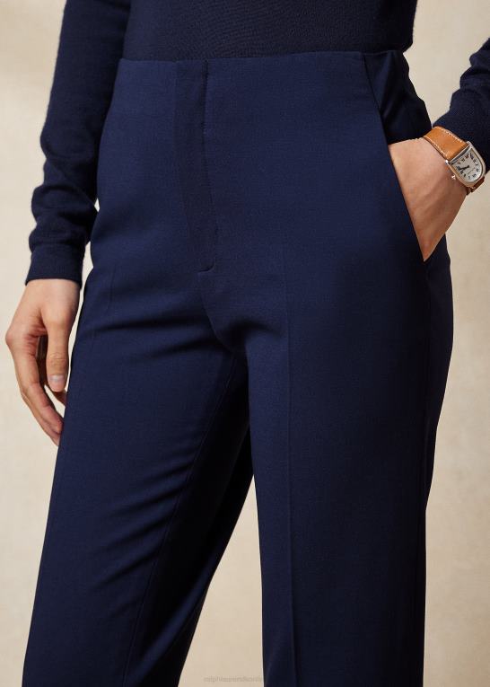 flåde Kvinder Ralph Lauren simone virgin uldbukser Z426B3588