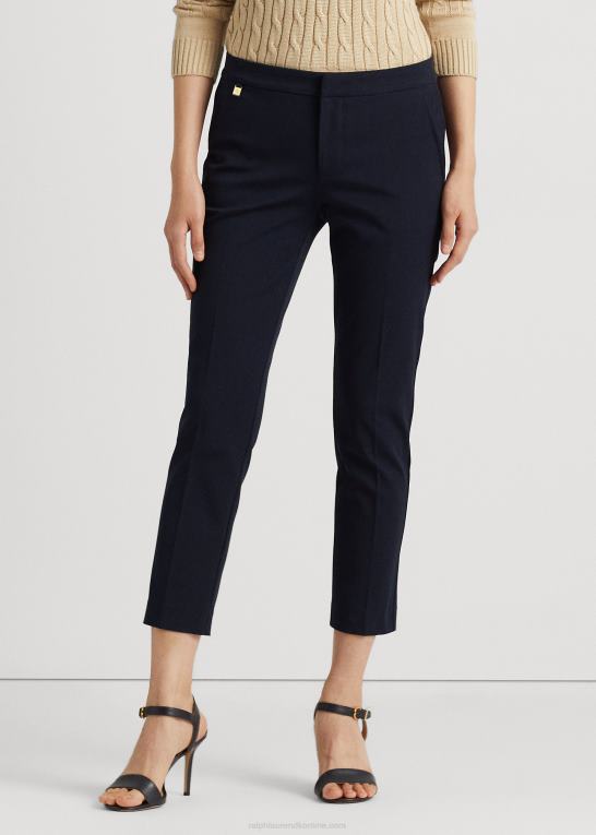 flåde Kvinder Ralph Lauren skinny bukser i stretch i bomuld Z426B4166
