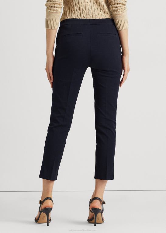 flåde Kvinder Ralph Lauren skinny bukser i stretch i bomuld Z426B4166