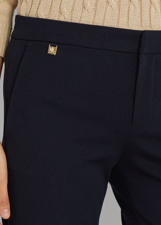 flåde Kvinder Ralph Lauren skinny bukser i stretch i bomuld Z426B4166