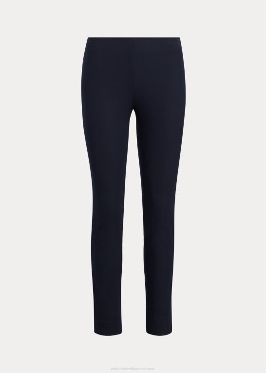 flåde Kvinder Ralph Lauren stræk twill skinny pant Z426B3806