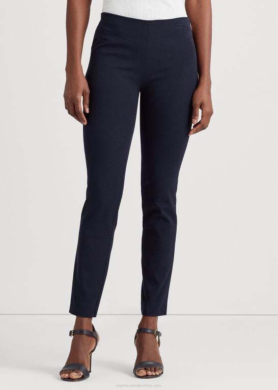 flåde Kvinder Ralph Lauren stræk twill skinny pant Z426B3806