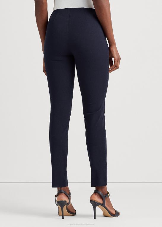 flåde Kvinder Ralph Lauren stræk twill skinny pant Z426B3806