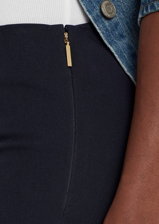 flåde Kvinder Ralph Lauren stræk twill skinny pant Z426B3806